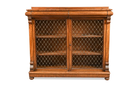 Lot 594 - An early Victorian mahogany side cabinet