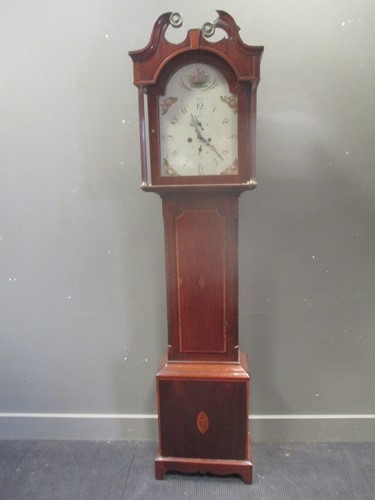 Lot 358 - A late 19th Century mahogany longcase clock,...