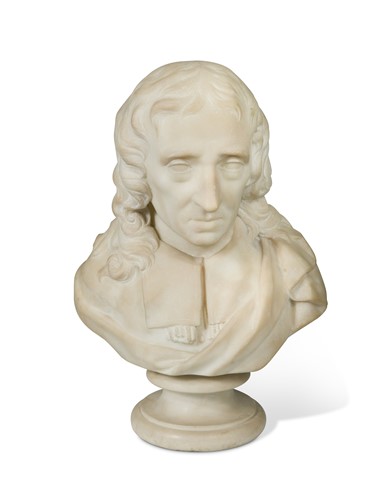 Lot 551 - An early 19th century marble bust, probably of John Milton