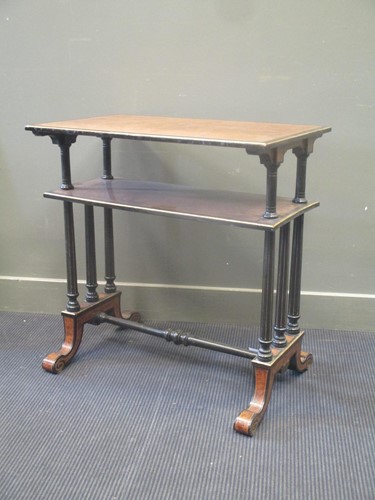 Lot 304 - A late Victorian aesthetic period yewwood and...