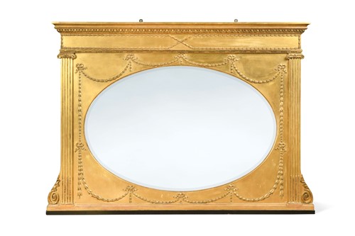 Lot 511 - A giltwood overmantle in the classical style