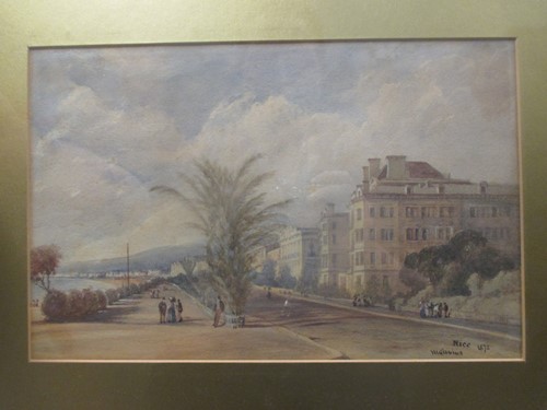 Lot 412 - H I Gibbins (English, fl. 1871-1872), Nice,...