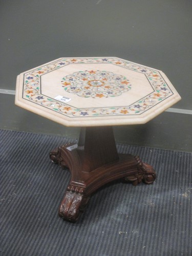 Lot 428 - A small 20th century specimen marquetry...
