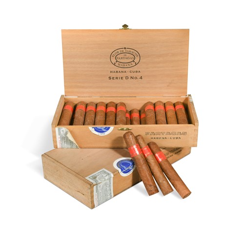 Lot 613 - Cuban cigars. Two wooden boxes each containing 25 handmade Cuban cigars