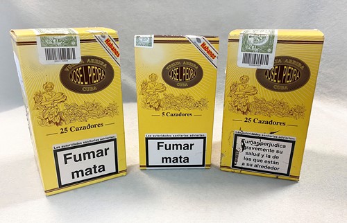 Lot 614 - Cuban cigars. Eleven sealed packets each containing 5 handmade Cuban cigars