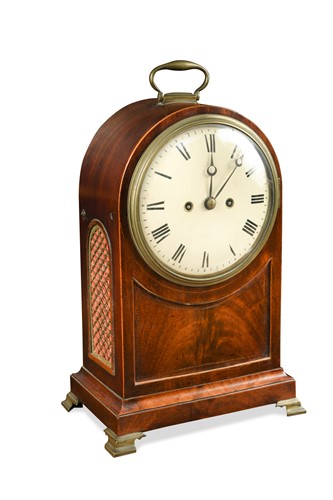 Lot 508 - A late Georgian mahogany bracket clock