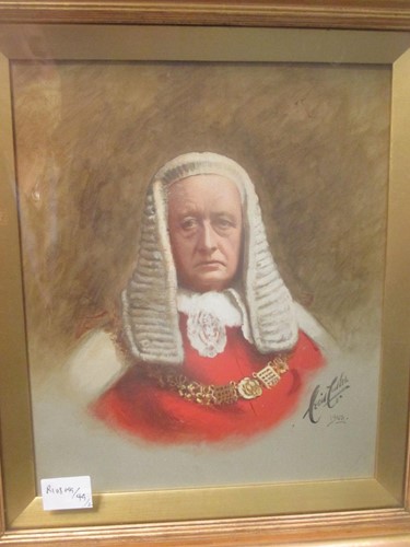 Lot 438 - Cecil E Cutler (1886-1934) Portrait of a Judge,...