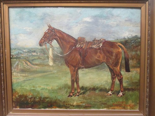 Lot 265 - An early 20th century painting of a military...