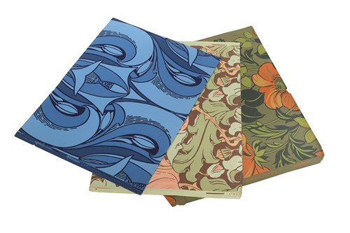 Lot 163 - A large folio of Arts & Crafts style hand blocked and printed wallpaper samples