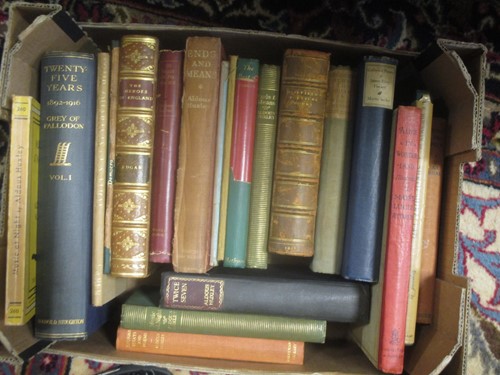Lot 740 - Three small boxes of mixed books, mainly late...