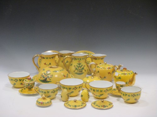 Lot 100 - A Limoges Delvaux part dinner service, the...