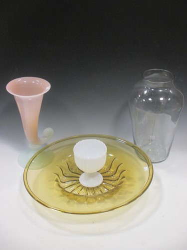 Lot 32 - A large mid 20th century glass bowl with...