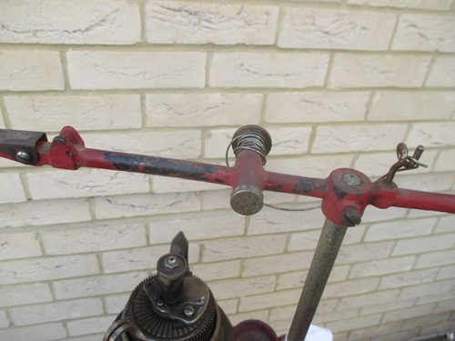 Lot 127 - A Harrison patent sock knitting machine and...