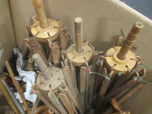 Lot 127 - A Harrison patent sock knitting machine and...