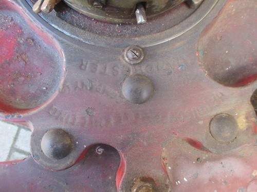 Lot 127 - A Harrison patent sock knitting machine and...