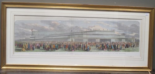 Lot 241 - A London Illistrated news framed print of the...
