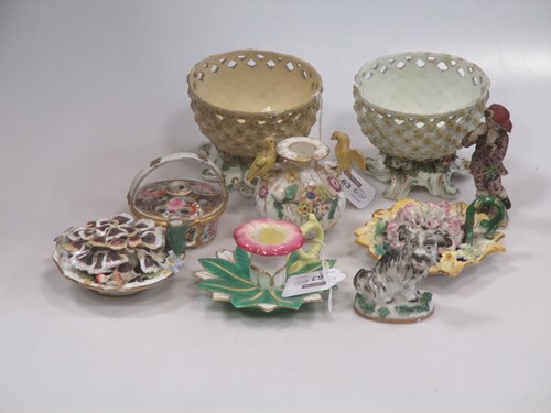 Lot 85 - A Berlin porcelain figure,together with...