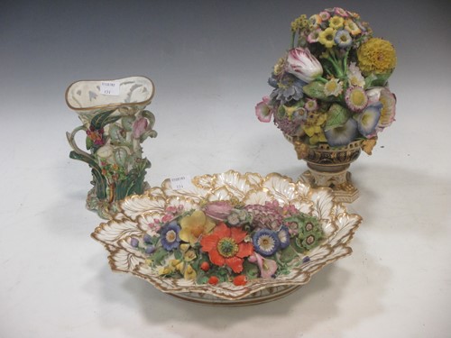 Lot 62 - A group of 19th century floral encrusted...