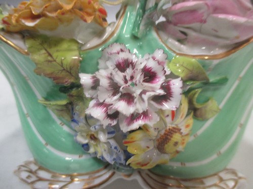 Lot 60 - A group of 19th century floral encrusted...
