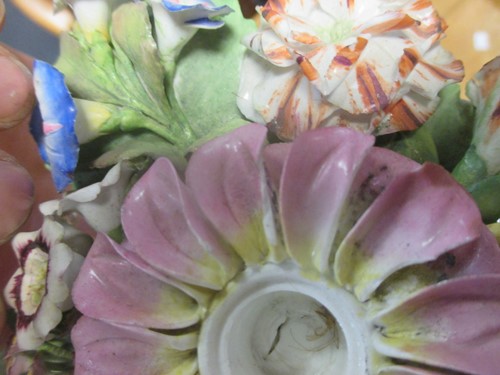 Lot 60 - A group of 19th century floral encrusted...