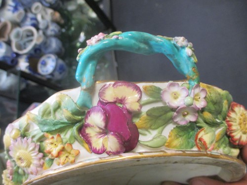 Lot 60 - A group of 19th century floral encrusted...