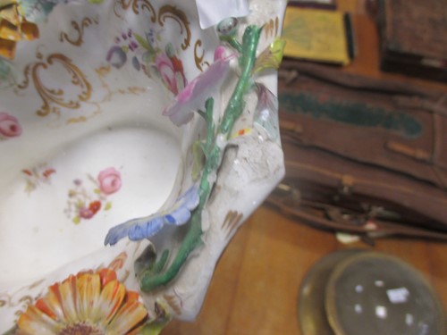 Lot 60 - A group of 19th century floral encrusted...