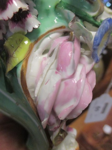 Lot 60 - A group of 19th century floral encrusted...