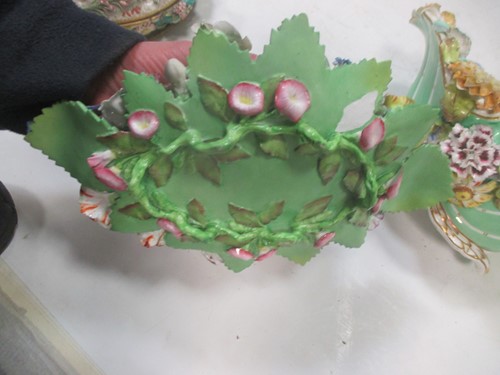 Lot 60 - A group of 19th century floral encrusted...