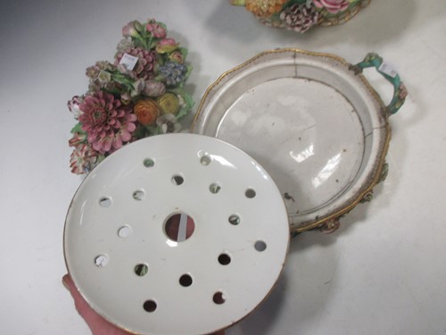 Lot 60 - A group of 19th century floral encrusted...