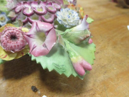 Lot 60 - A group of 19th century floral encrusted...