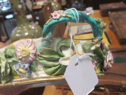 Lot 60 - A group of 19th century floral encrusted...