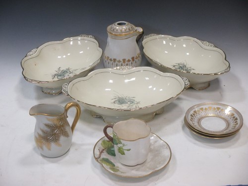 Lot 37 - A Limoges Delvaux part coffee service together...