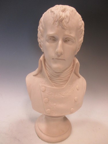 Lot 153 - A Parian bust of Napoleon, 27cm high