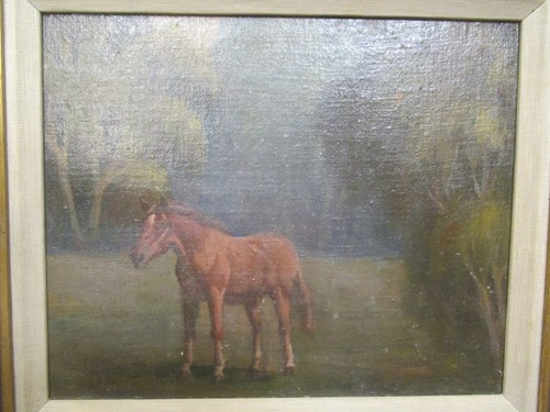 Lot 256 - Geoffrey Mortimer (1896-1986) A horse in a...