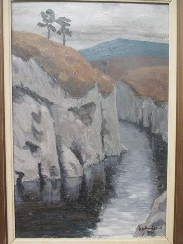 Lot 255 - Wyndham Lloyd (British 1909-1997) A river...