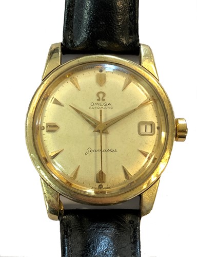 Lot 279 - Omega - A gentleman's 'gold capped' 'Seamaster' wristwatch