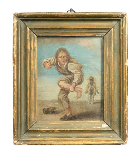 Lot 405 - Dutch School, early 19th century, Man and...