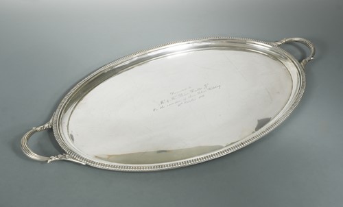 Lot 482 - Chester - A George V silver two handled tray