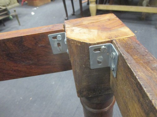 Lot 433 - A Colonial Iroko wood dining table, 76 x 213 x...