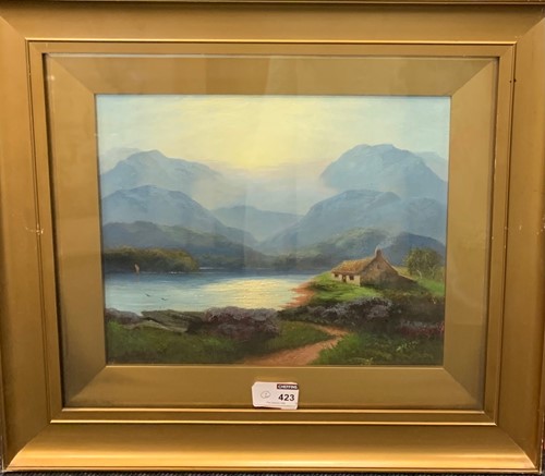 Lot 423 - Ernest Hill, A pair of landscape views...