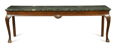 Lot 467 - A George II style stained pine serving table, 20th century