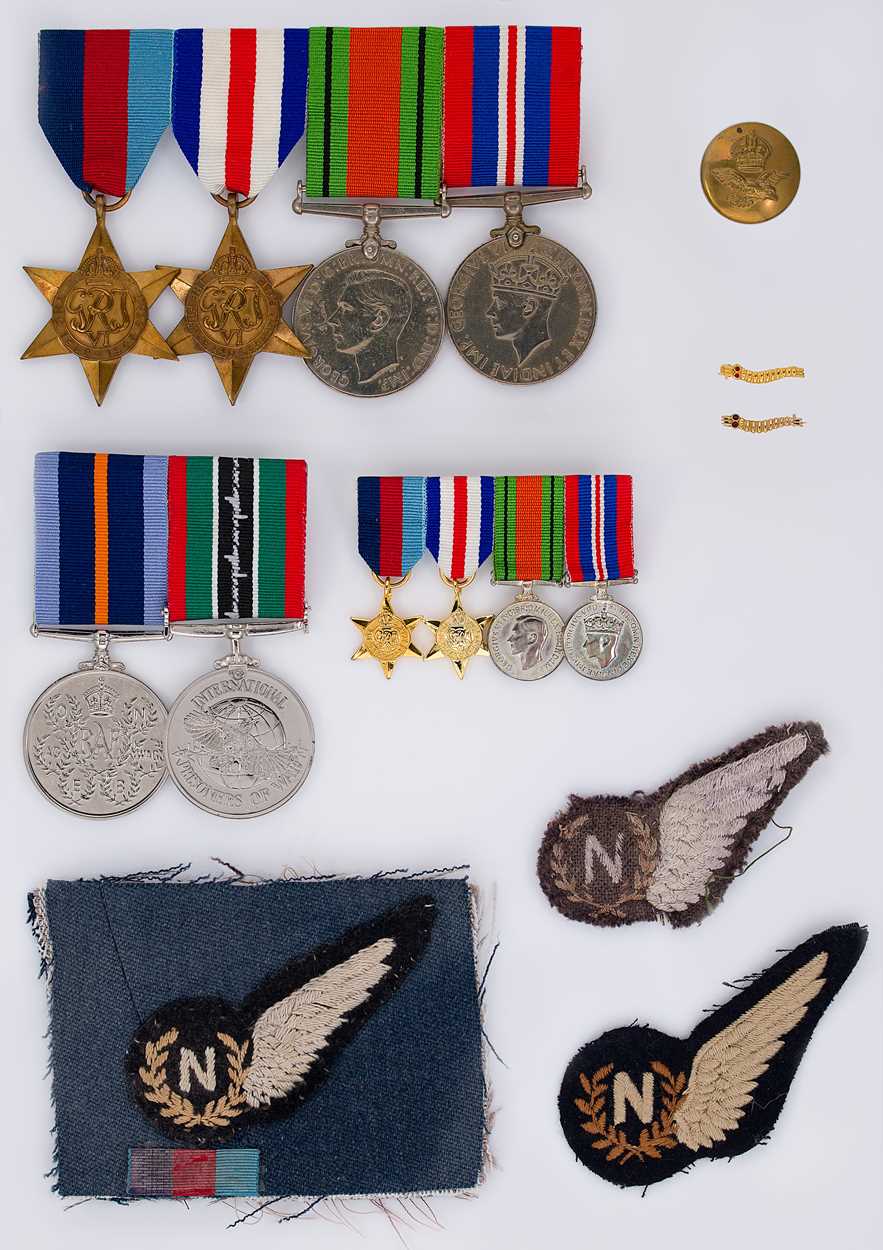 Lot 350 - A WW2 campaign medal group together with two