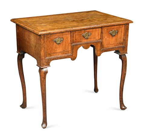 Lot 440 - A walnut lowboy, 18th century