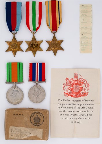 Lot 349 - A WW2 campaign medal group