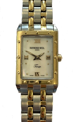 Lot 288 - Raymond Weil - A lady's two colour 'Tango' wristwatch