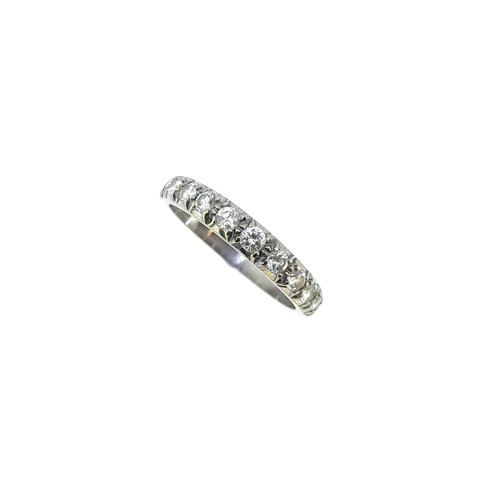 Lot 230 - A diamond set half eternity style ring