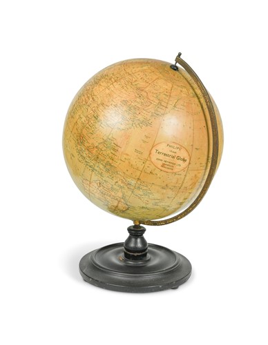 Lot 591 - A Philips' 12inch terrestrial globe by John Heywood Ltd, Manchester
