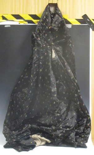 Lot 169 - A late Victorian black silk dress with...