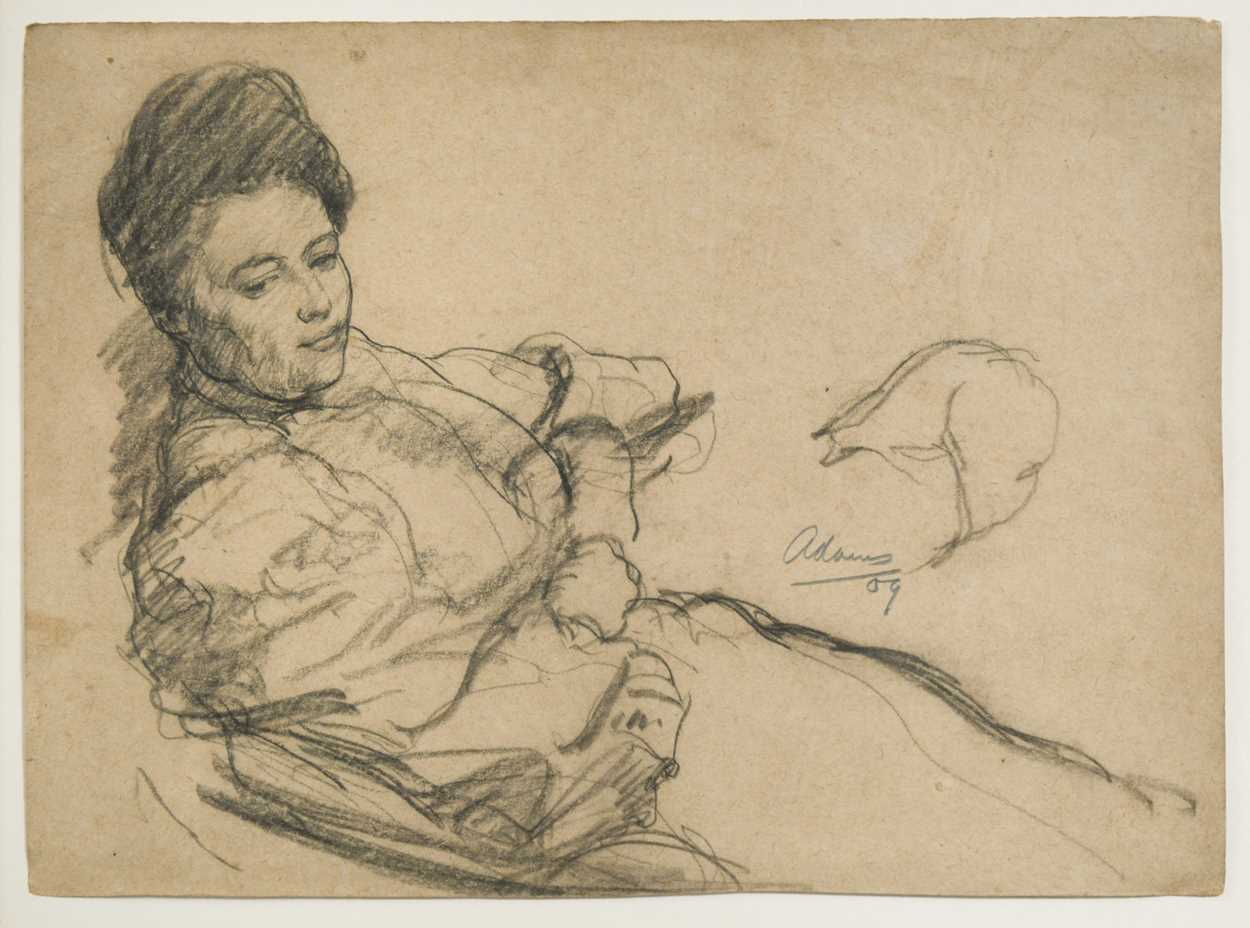 Lot 306 - Reclining Lady signed and dated 'adams / 09'...