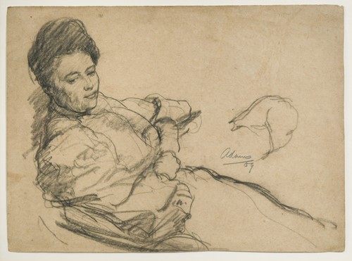Lot 306 - Reclining Lady signed and dated 'adams / 09'...